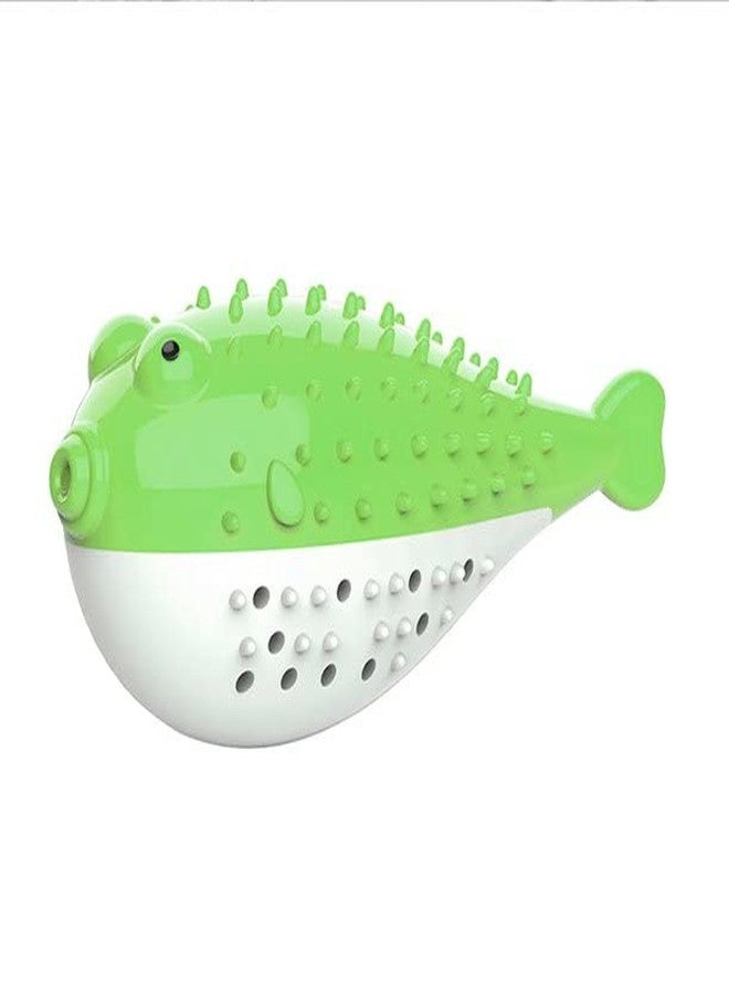 Pups&Pets Pet Cat Kitten TPR Puffer Fish Toothbrush Catnip Molar Soft Bite Chew Play Toy - Color May Vary - Image 1